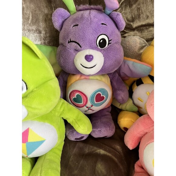 Care Bears 2021 Unlock the Magic Lot Of 5 Plush Stuffed 9 inch Care Bear Toys - Picture 3 of 16